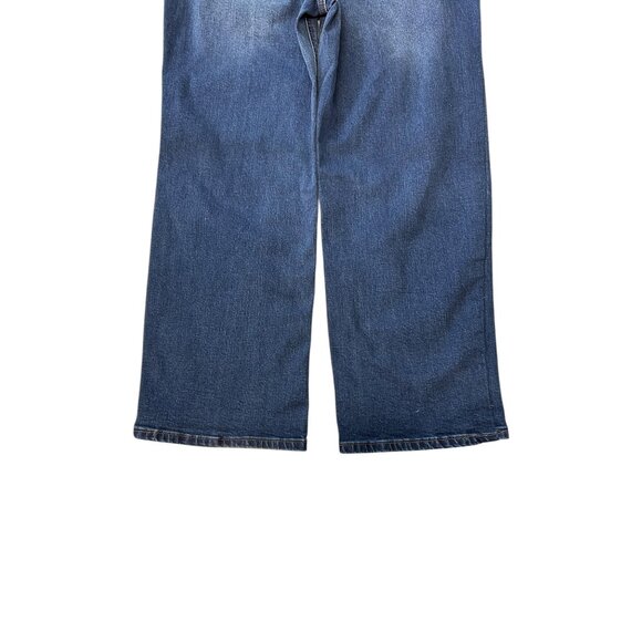 Gilded Age Wide-Leg Denim Crop Jeans With Button Fly Size 29 - Picture 12 of 12